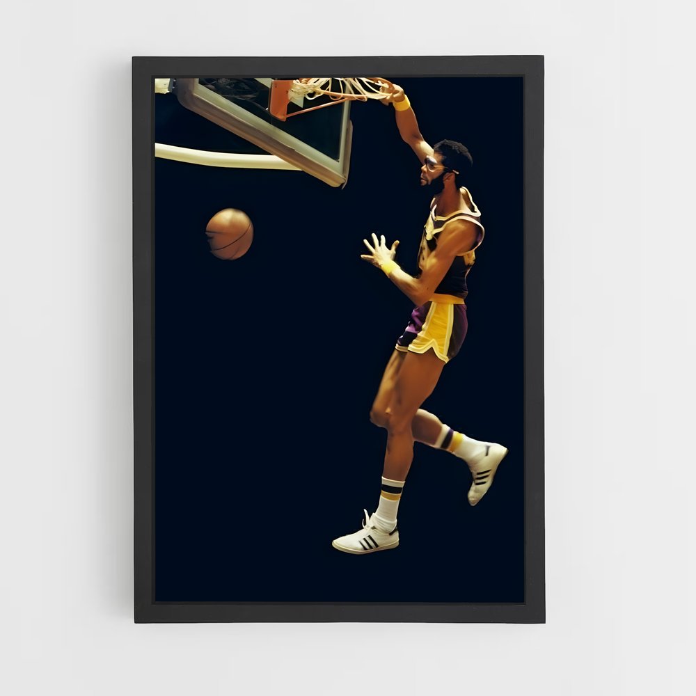 Poster Kareem dunk – affiche Basketball (vue 2)